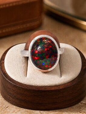 Aurora Opal Ring